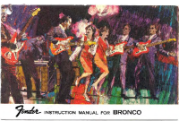 Fender Bronco-1966 - Owners Manual 